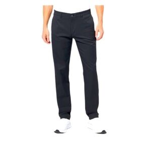 Nike Golf Tour Performance Dri-Fit black golf pants. Flat front Nike logo 40/26